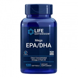 美国Life Extension沿寿EPA/DHA鱼油胶囊120粒