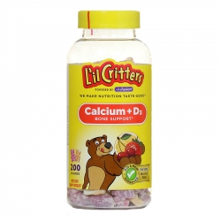 美國Lil Critters麗貴小熊糖兒童鈣+維生素D軟糖200粒