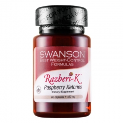 美國Swanson斯旺森覆盆子酮(樹莓酮)膠囊100mg×60粒