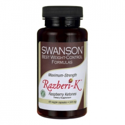 美国Swanson斯旺森覆盆子酮(树莓酮)胶囊500mg×60粒