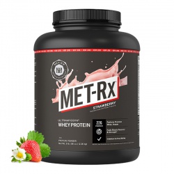 美国Met-Rx美瑞克斯乳清蛋白粉(草莓味)5磅