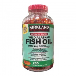 美国Kirkland柯克兰阿拉斯加深海鱼油1400mg×230粒