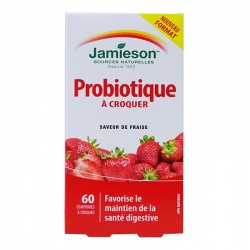 加拿大Jamieson健美生儿童天然益生菌咀嚼片(草莓味)60片