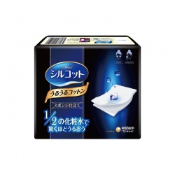 日本Unicharm尤妮佳舒蔻省水湿敷化妆棉40片