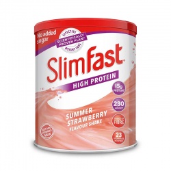 英国SlimFast混合蛋白代餐奶昔(草莓味)438g