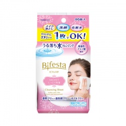 日本曼丹Bifesta繽若詩卸妝巾粉色(滋潤型)46枚