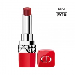 法国Dior迪奥烈艳蓝金红管口红#851(酒红色)3.2g