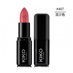 意大利Kiko4系炫亮丰盈黑管口红#407(豆沙色)3g