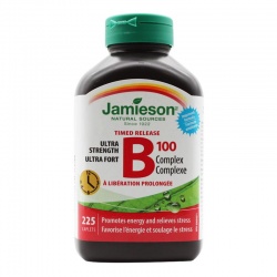 加拿大Jamieson健美生维生素B100复合片(长效缓释型)225片