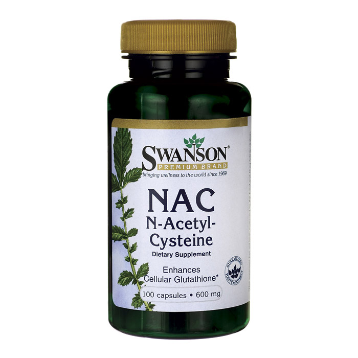 美国Swanson斯旺森NAC N-乙酰半胱氨酸胶囊100粒