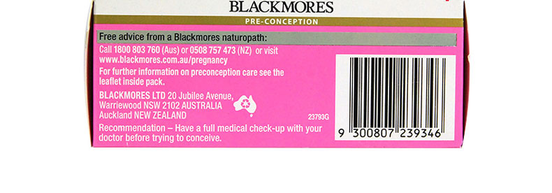 澳洲Blackmores澳佳宝孕前营养素实拍图-6