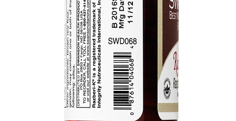 美国Swanson斯旺森覆盆子酮(树莓酮)胶囊细节图4
